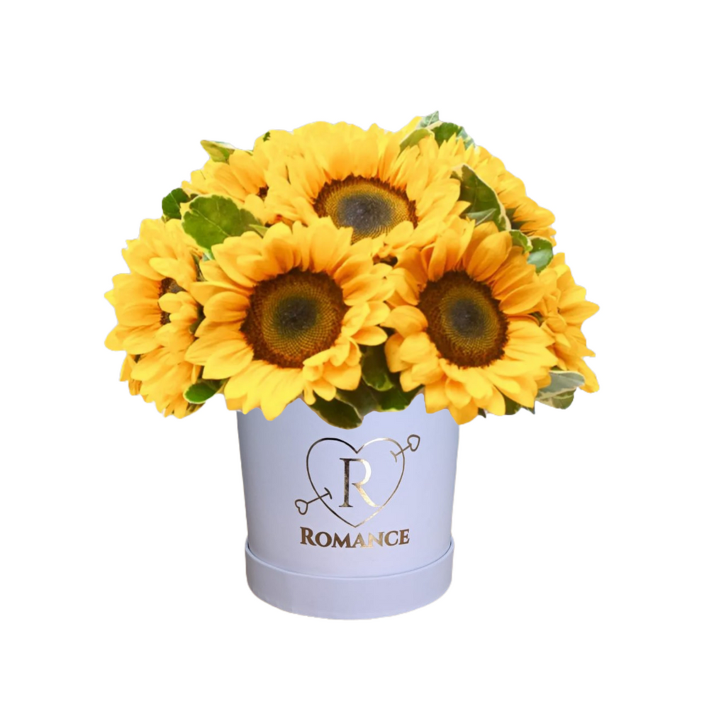 Round Box 10 Girasoles