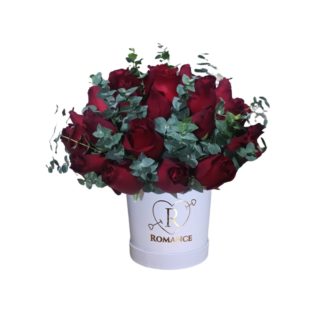 Round Box 24 Rosas Rojas