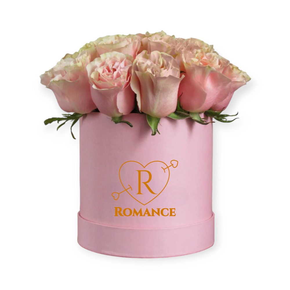 Round Box Samantha 15 Rosas